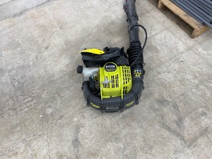 lot 48 image: Ryobi Gas Powered 175 mph Back Pack Leaf Blower