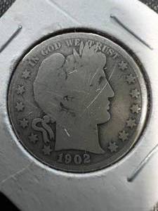 1902 US BARBER HALF DOLLAR