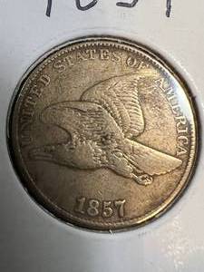1857 US FLYING EAGLE CENT