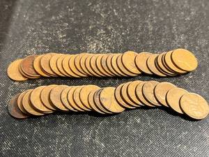 ROLL OF 50 US WHEAT CENTS ALL 1941
