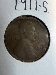1911-S US WHEAT CENT VG
