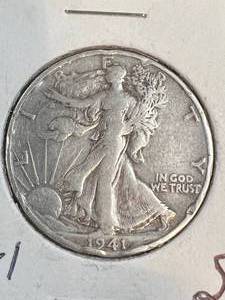 1941-S US WALKING LIBERTY HALF DOLLAR
