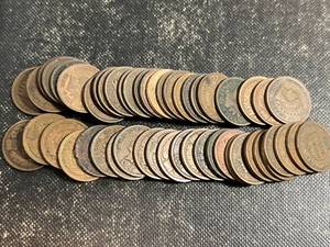 ROLL OF 50 US INDIAN HEAD CENTS