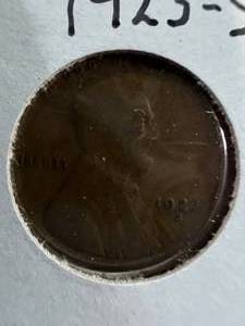 1923-S US WHEAT CENT VG