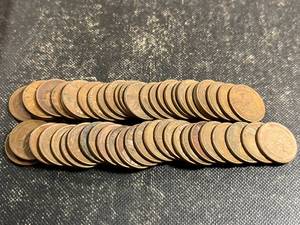 ROLL OF 50 US WHEAT CENTS ALL 1949-D