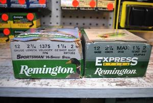 Remington 12ga express steel high-velocity 2.75 2-shot 47 shells