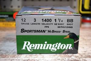 Remington 12ga high-speed steel 3 BB-shot 25 shells