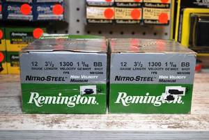 Remington 12ga nitro steel high-velocity 3.5 BB-shot 50 shells