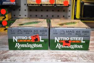 Remington 12ga nitro steel magnum 2.75 BBB-shot 50 shells