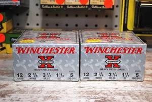 Winchester 12ga Super X 2-34 lead 5-shot 50 Shells