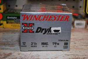 Winchester 12ga Drylok Supersteel Magnum 3-12 Steel BB-shot 25 Shells