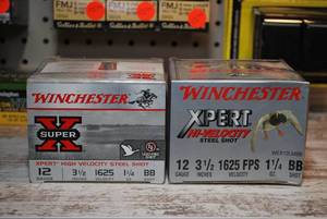 Winchester 12ga High-velocity 3-12 Steel BB-shot 50 Shells