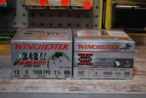 Winchester 12ga High-velocity 3 Steel BB-shot 50 Shells Lot 1
