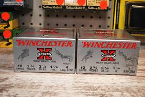 Winchester 12ga Super-X Heavy Game  2-34 Lead 4-shot 50 Shells Lot 2