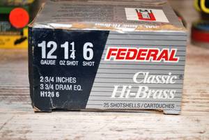 Federal 2-34 Hi-Brass 6-shot 25 Shells
