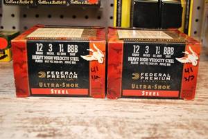 Federal Premium Wing-Shok  3 Steel BBB-shot 50 Shells Lot 2