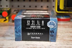 Federal Top Gun Target Load 2-34 Lead 8-Shot 25 Shells