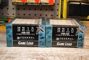 Federal Game Shok 2-34 Lead 7-12-Shot 50 Shells Lot 1