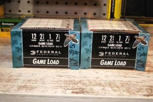 Federal Game Shok 2-34 Lead 7-12-Shot 50 Shells Lot 2