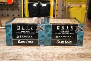 Federal Game Shok 2-34 Lead 7-12-Shot 50 Shells Lot 3
