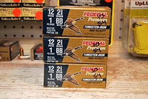 Federal Premium Tungsten-Iron High Velocity 2-34 BB-Shot 30 Shells Lot 1