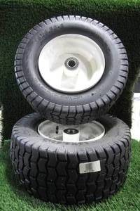 lot 56 image: (2-Pack) HI-RUN, Lawn Garden Tire Assembly, SU12 Turf II, 34in.ID, Tire Size 16X6.50-8, Load Range Rating A (2-Pack)