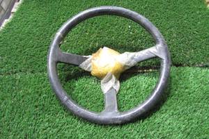 lot 96 image: 15.5 Steering Wheel with Horn Button in Middle - Leather Wrapped