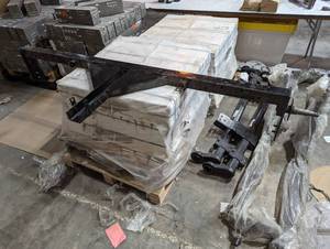lot 150 image: 7 Foot Wide Trailer Assembly - Single Axel - 3 Tube Steel
