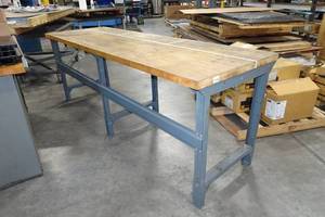 Wood Top Work Station