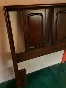 lot 4A image: Mid Century Broyhill Emphasis Queen Headboard