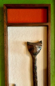 lot 17 image: Vintage Witco Cat Sculpture Wall Art