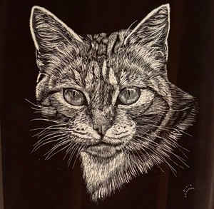 lot 67 image: Three Vintage Dixie Lehman Cat Motif Prints