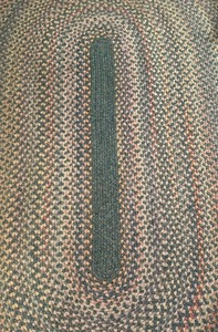 lot 112 image: Outstanding Oval Braided Rug