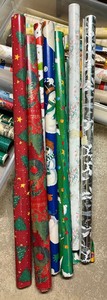 lot 231 image: Grand Grouping of Gift Wrap, Ribbon and Tags