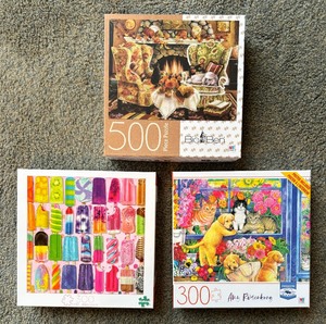 lot 237 image: 19 Puzzles by Ceaco, Buffalo, Milton Bradley and More