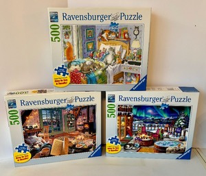 lot 238 image: Ten Ravensburger 500 Piece Puzzles