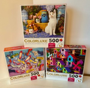 lot 250 image: 12 Colorluxe 500 Piece Puzzles