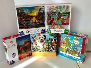 lot 266 image: Variety of Puzzles by Ceaco, Buffalo, Debbie Mumm and More