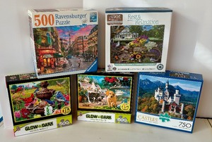 lot 273 image: 18 Puzzles by Master Pieces, Cobble Hill, Ceaco, Ravensburger and More