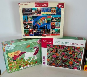 lot 283 image: 15 Puzzles. by Ceaco, Kodak, Buffalo and More