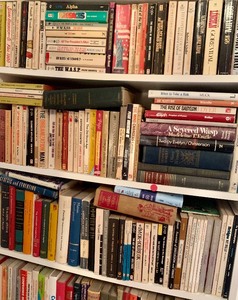 lot 206 image: Variety of Books and Bookshelf