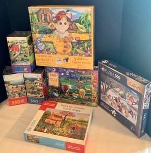 lot 213 image: Fun On The Farm Puzzles - Seven Included