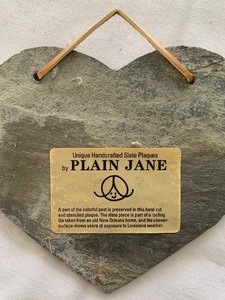 lot 222 image: Unique Handcrafted Slate Plaques by Plain Jane