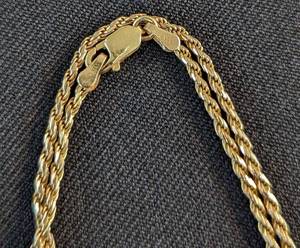 lot 44A image: 14k Gold Rope Twist Chain