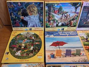 lot 178 image: Assorted 500550 Piece Puzzles