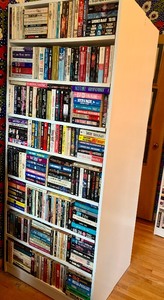 lot 188 image: Large Variety of Books and Bookshelf