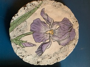 lot 193 image: Wonderful Collection of Floral Framed Art and Beautiful Painted Stone by Shapes of Clay