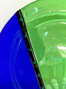 lot 38 image: Large Signed Art Glass Platter