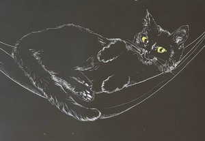 lot 113 image: Limited Edition Cats Cradle Print by Nancy Chien-Erickson