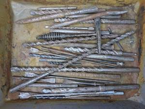 Assortment of Drill Bits in Various Sizes